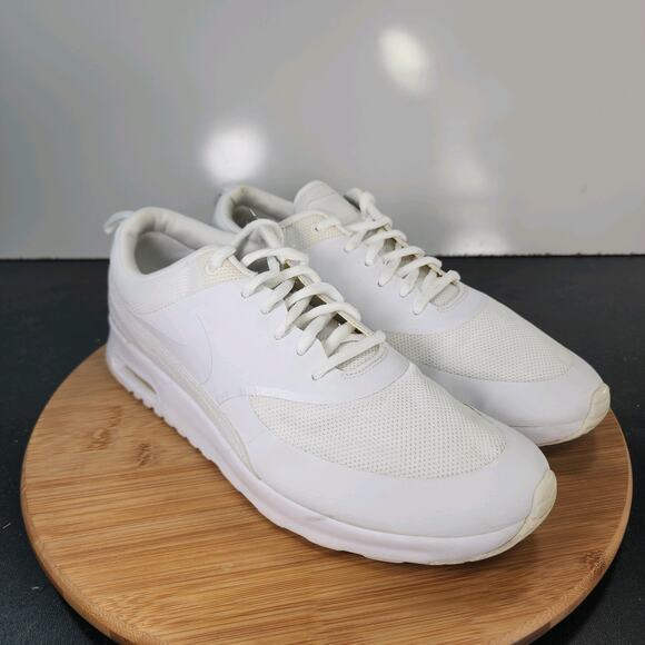 Womens Nike Air Max Thea Low Sz 12 010649 White Mesh Running Training Sneakers - Picture 3 of 8